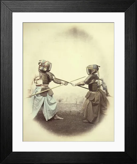 Framed Print : Spear-men or Lancers, 1866-1867. Creator: Felice Beato Framed Print : Spear-men or Lancers, 1866-1867. Creator: Felice Beato