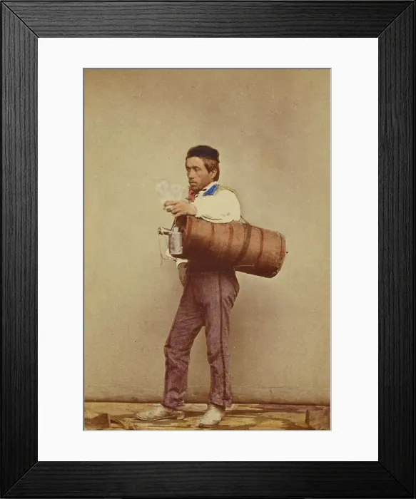 Framed Print : A water carrier, about 1865. Creator: Giorgio Sommer Framed Print : A water carrier, about 1865. Creator: Giorgio Sommer