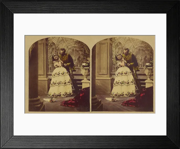 Framed Print : The Attempted Kiss, about 1857. Creators: London Stereoscopic & Photographic Co, Joseph John Elliott Framed Print : The Attempted Kiss, about 1857. Creators: London Stereoscopic & Photographic Co, Joseph John Elliott