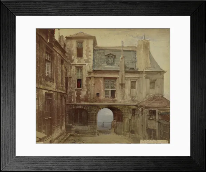 Framed Print : R. St. Paul & R. des Lions, Hotel dit de la Vieuville (disparu), 1883. Creator: H. C. Godefroy Framed Print : R. St. Paul & R. des Lions, Hotel dit de la Vieuville (disparu), 1883. Creator: H. C. Godefroy