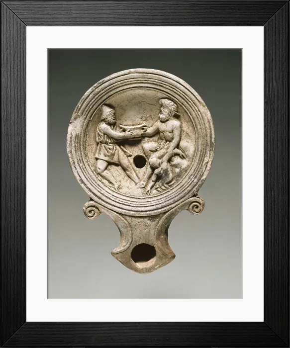 Framed Print : Lamp, 1st-4th century A.D. Creator: Unknown Framed Print : Lamp, 1st-4th century A.D. Creator: Unknown