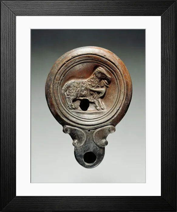 Framed Print : Lamp, 1st-4th century A.D. Creator: Unknown