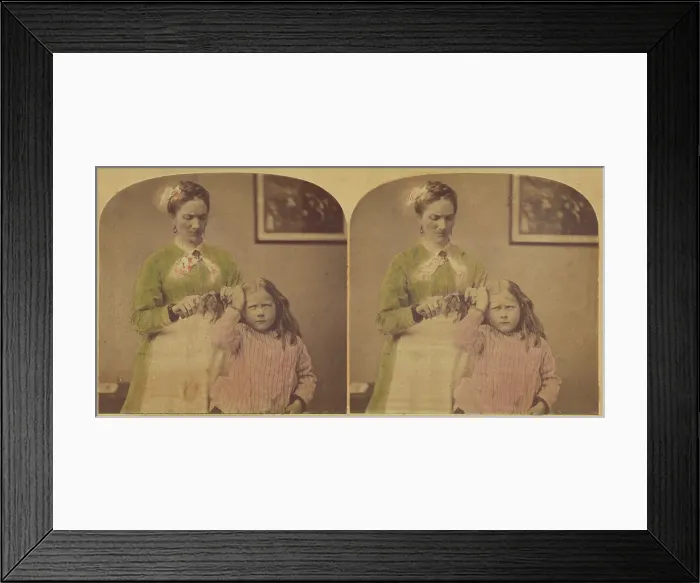 Framed Print : Don't Pull So. 1873. Creator: F. G. Weller Framed Print : Don't Pull So. 1873. Creator: F. G. Weller