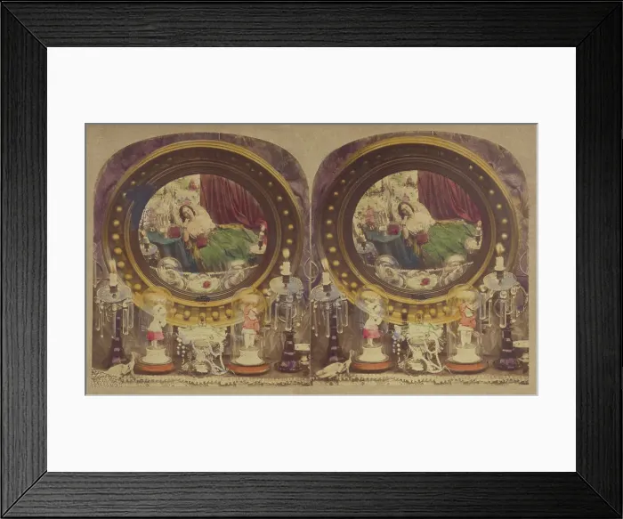 Framed Print : Pretty Reflection. about 1865. Creator: J. Reynolds Framed Print : Pretty Reflection. about 1865. Creator: J. Reynolds
