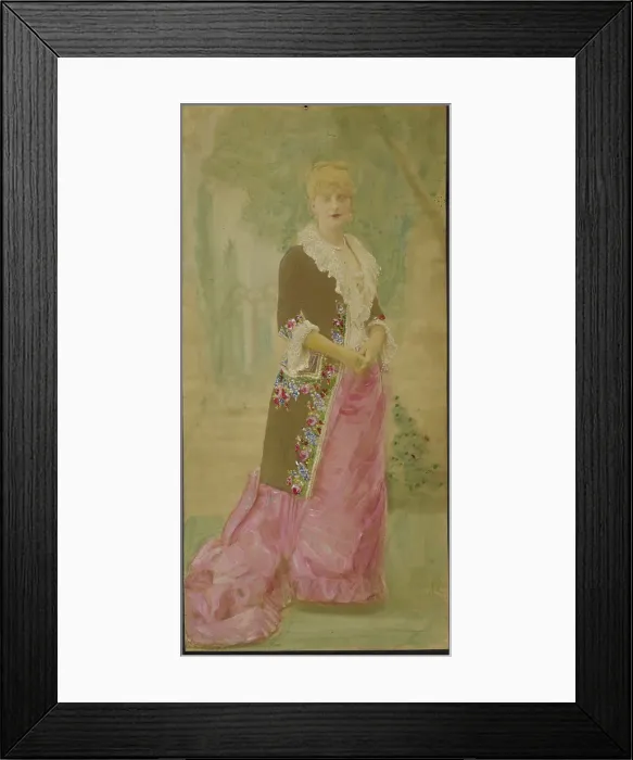 Framed Print : Portrait of a Woman, about 1880. Creator: Isidore Alphonse Chalot Framed Print : Portrait of a Woman, about 1880. Creator: Isidore Alphonse Chalot
