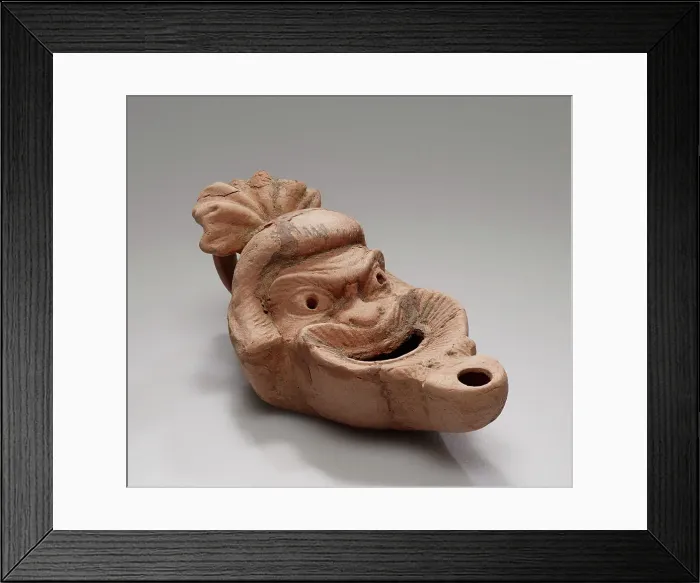 Framed Print : Lamp, 1st century B.C.-4th century A.D. Creator: Unknown Framed Print : Lamp, 1st century B.C.-4th century A.D. Creator: Unknown