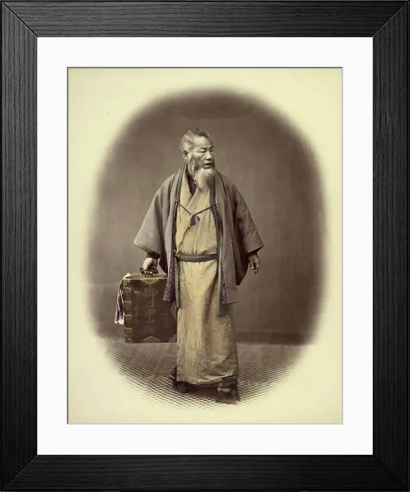 Framed Print : Traveling Dentist, 1866-1867. Creator: Felice Beato Framed Print : Traveling Dentist, 1866-1867. Creator: Felice Beato