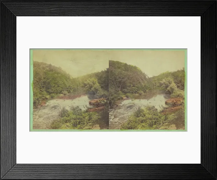 Framed Print : Wissahickon Dam, Penna. 1868-1876. Creator: James Cremer Framed Print : Wissahickon Dam, Penna. 1868-1876. Creator: James Cremer