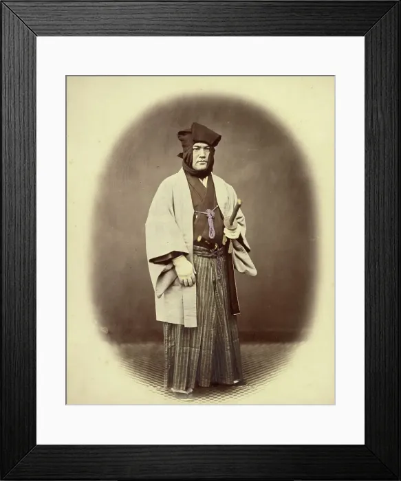 Framed Print : Officer in Winter Dress, 1866-1867. Creator: Felice Beato Framed Print : Officer in Winter Dress, 1866-1867. Creator: Felice Beato