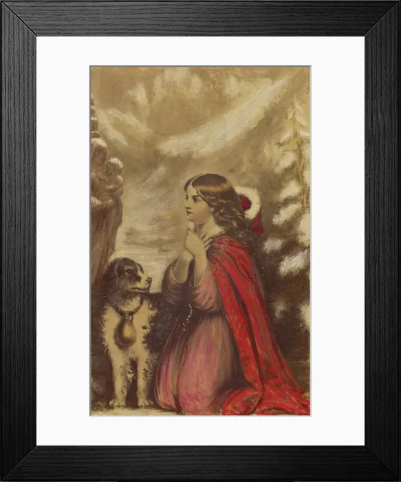 Framed Print : Winter. From the original by G.G. Fish. 1863. Creator: John P. Soule Framed Print : Winter. From the original by G.G. Fish. 1863. Creator: John P. Soule