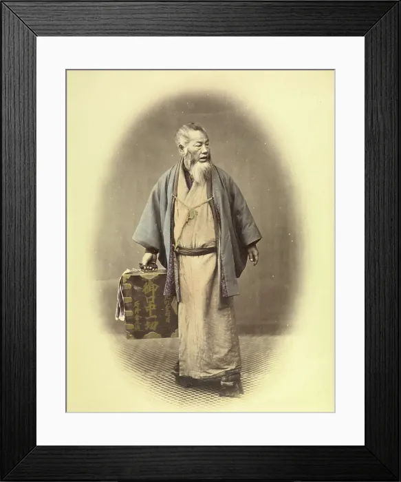 Framed Print : Traveling Dentist, 1863-1868. Creator: Felice Beato Framed Print : Traveling Dentist, 1863-1868. Creator: Felice Beato
