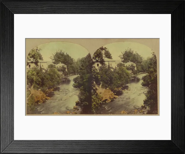 Framed Print : View in the Dargle, county Wicklow, Ireland, about 1860. Creator: London Stereoscopic & Photographic Co Framed Print : View in the Dargle, county Wicklow, Ireland, about 1860. Creator: London Stereoscopic & Photographic Co