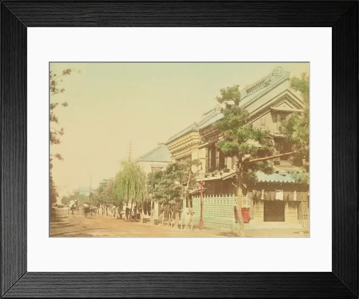 Framed Print : Main Street in Native Town of Yokohama, 1897. Creator: Ogawa Kazumasa Framed Print : Main Street in Native Town of Yokohama, 1897. Creator: Ogawa Kazumasa
