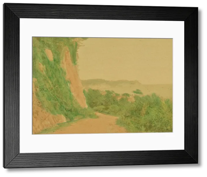 Framed Print : Mississippi Bay Near Yokohama. A Suburb of Yokohama, so named by Commodore Perry in 1854. 1897. Creator: Ogawa Kazumasa Framed Print : Mississippi Bay Near Yokohama. A Suburb of Yokohama, so named by Commodore Perry in 1854. 1897. Creator: Ogawa Kazumasa