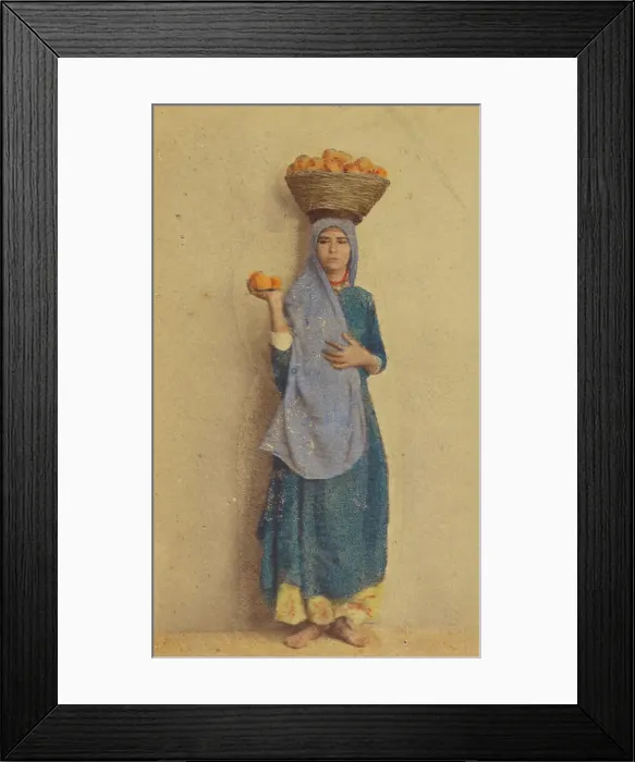 Framed Print : Marchande d'oranges, about 1860. Creator: Wilhelm Hammerschmidt Framed Print : Marchande d'oranges, about 1860. Creator: Wilhelm Hammerschmidt