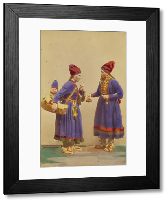 Framed Print : Sami Women, about 1867. Creator: W.A. Gurenius & P.E. Quist Framed Print : Sami Women, about 1867. Creator: W.A. Gurenius & P.E. Quist