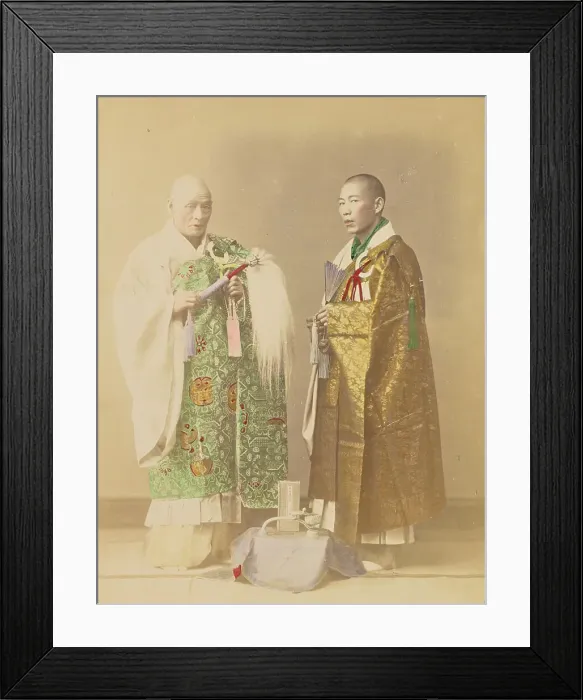 Framed Print : Buddhist Priests, 1897. Creator: Ogawa Kazumasa Framed Print : Buddhist Priests, 1897. Creator: Ogawa Kazumasa