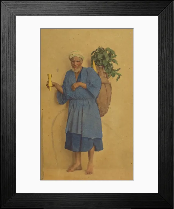 Framed Print : Vendeur d'eau, about 1860. Creator: Wilhelm Hammerschmidt Framed Print : Vendeur d'eau, about 1860. Creator: Wilhelm Hammerschmidt