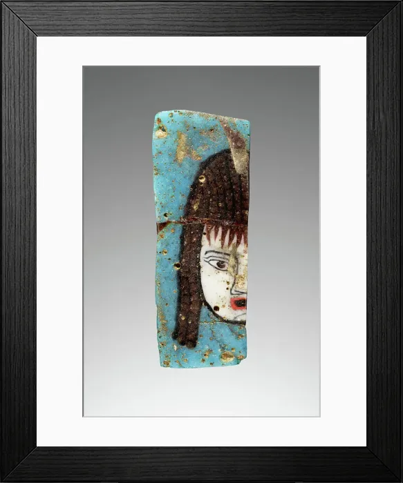 Framed Print : Plaque Fragment with a Theater Mask, 1st century B.C. Creator: Unknown Framed Print : Plaque Fragment with a Theater Mask, 1st century B.C. Creator: Unknown