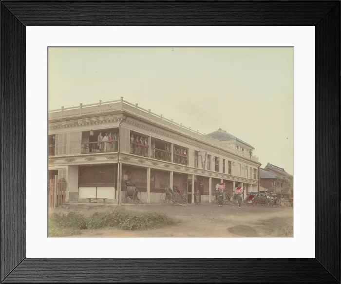 Framed Print : Geisha House, 1870s-1890s. Creator: Kusakabe Kimbei Framed Print : Geisha House, 1870s-1890s. Creator: Kusakabe Kimbei