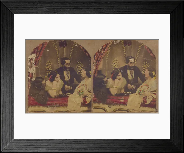 Framed Print : At Laura Keene's, No. 1. 1860s. Creator: New York Stereoscopic Company Framed Print : At Laura Keene's, No. 1. 1860s. Creator: New York Stereoscopic Company