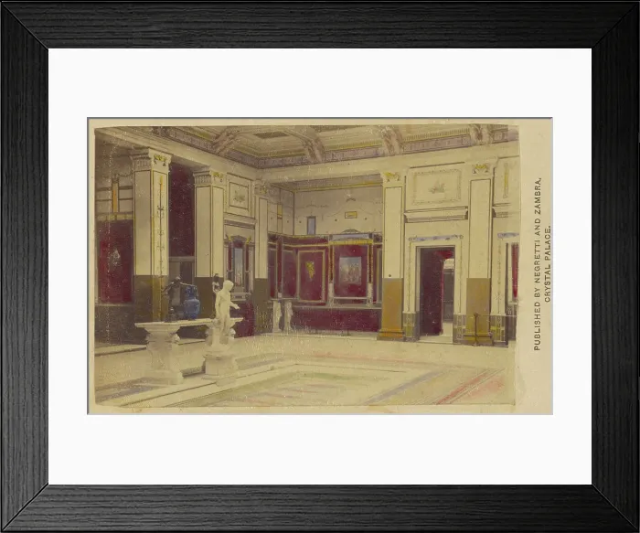 Framed Print : Pompeian Court, 1861. Creator: Negretti and Zambra Framed Print : Pompeian Court, 1861. Creator: Negretti and Zambra