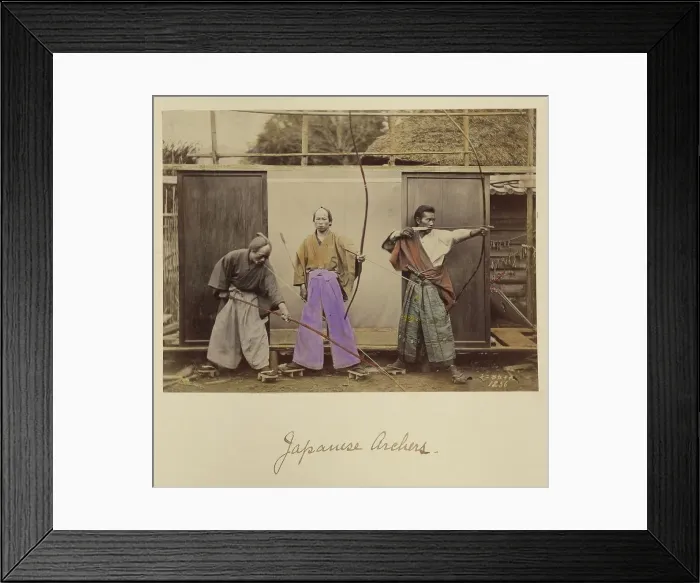 Framed Print : Japanese Archers, about 1873-1883. Creator: Shinichi Suzuki I Framed Print : Japanese Archers, about 1873-1883. Creator: Shinichi Suzuki I