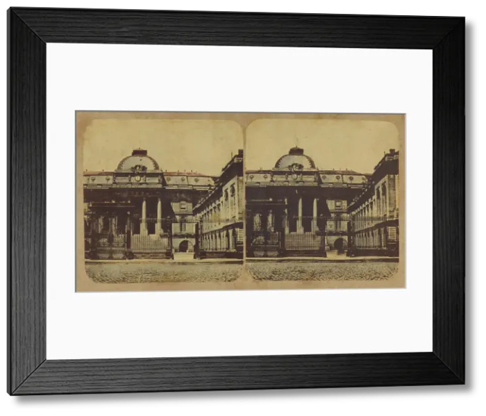 Framed Print : The Palais de Justice, Paris. 1860s. Creator: New York Stereoscopic Company Framed Print : The Palais de Justice, Paris. 1860s. Creator: New York Stereoscopic Company