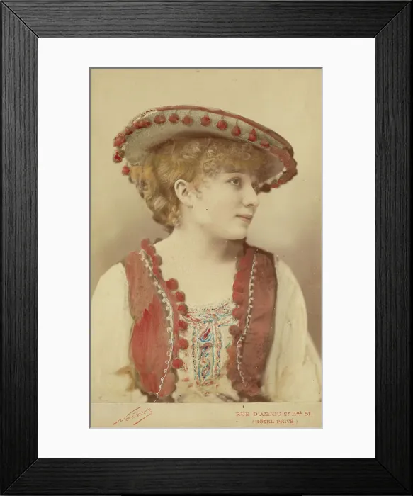 Framed Print : Marguerite Ugalde, 1883. Creator: Paul Nadar Framed Print : Marguerite Ugalde, 1883. Creator: Paul Nadar
