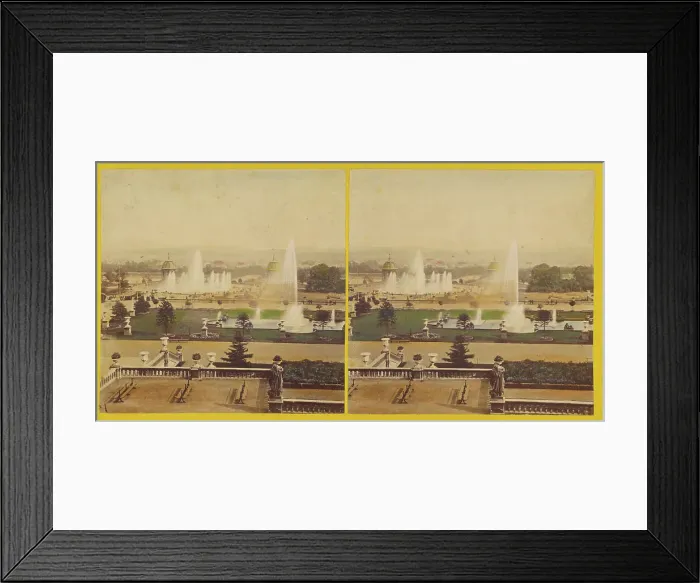 Framed Print : Grounds of Crystal Palace, 1851. Creator: Unknown Framed Print : Grounds of Crystal Palace, 1851. Creator: Unknown
