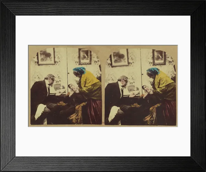 Framed Print : Do have it out. about 1865. Creator: London Stereoscopic & Photographic Co Framed Print : Do have it out. about 1865. Creator: London Stereoscopic & Photographic Co