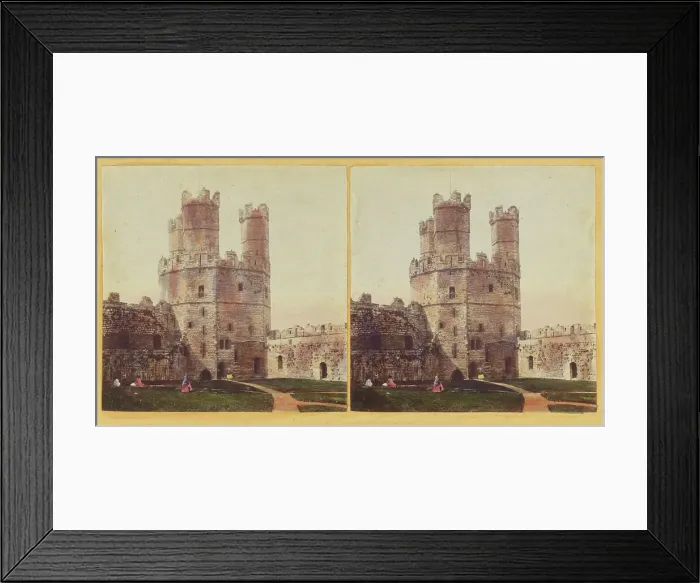 Framed Print : Carnarvon Castle, Eagle Tower, from the Interior of the Castle. about 1865. Creator: Unknown Framed Print : Carnarvon Castle, Eagle Tower, from the Interior of the Castle. about 1865. Creator: Unknown