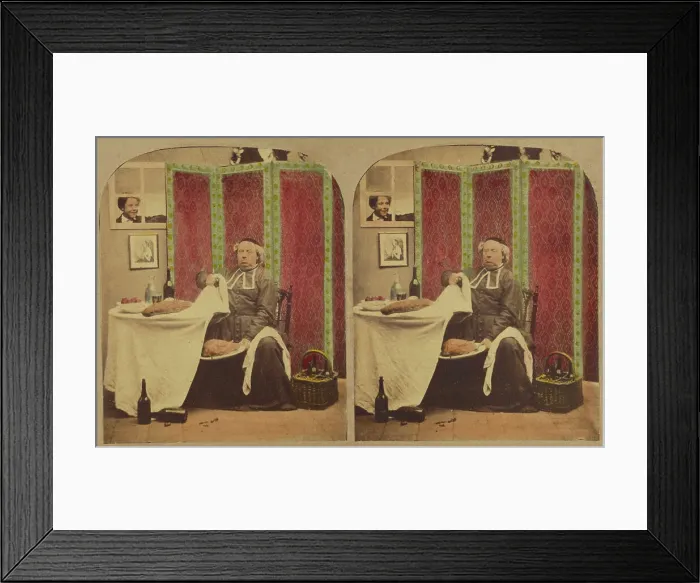 Framed Print : Fast Day. Jour Maigre, about 1860. Creator: London Stereoscopic & Photographic Co Framed Print : Fast Day. Jour Maigre, about 1860. Creator: London Stereoscopic & Photographic Co