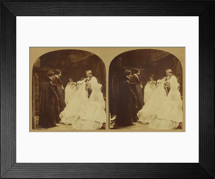 Framed Print : The Confirmation, about 1860. Creator: London Stereoscopic & Photographic Co Framed Print : The Confirmation, about 1860. Creator: London Stereoscopic & Photographic Co