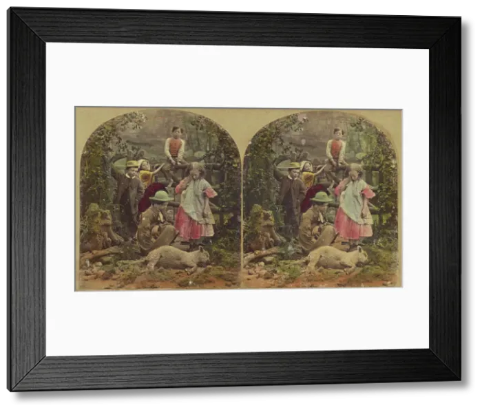 Framed Print : The Dead Lamb, 1868. Creator: London Stereoscopic & Photographic Co Framed Print : The Dead Lamb, 1868. Creator: London Stereoscopic & Photographic Co