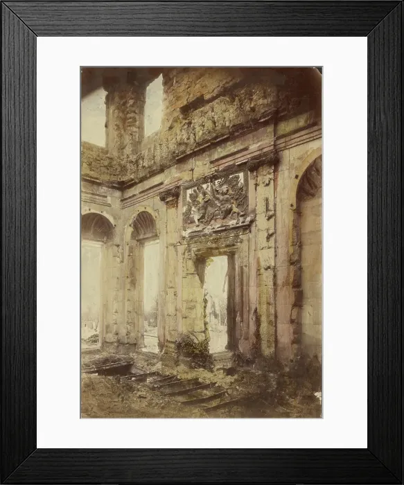 Framed Print : Tuileries Palace in ruins, 1871-1883. Creator: Unknown Framed Print : Tuileries Palace in ruins, 1871-1883. Creator: Unknown