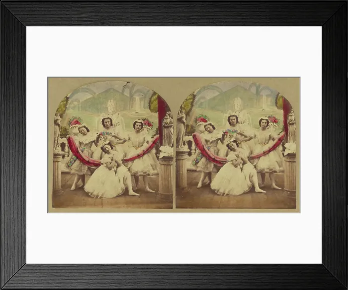 Framed Print : Pets of the Ballet. about 1868. Creator: London Stereoscopic & Photographic Co Framed Print : Pets of the Ballet. about 1868. Creator: London Stereoscopic & Photographic Co
