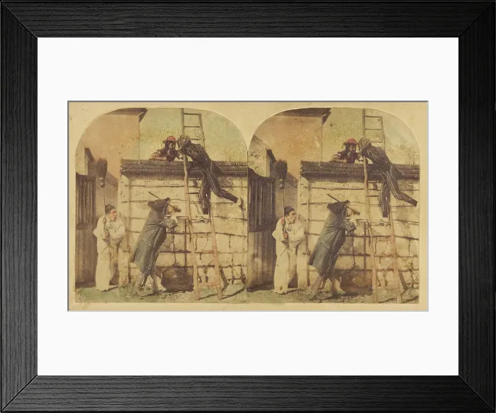 Framed Print : Harlequinades, about 1865. Creator: Unknown Framed Print : Harlequinades, about 1865. Creator: Unknown