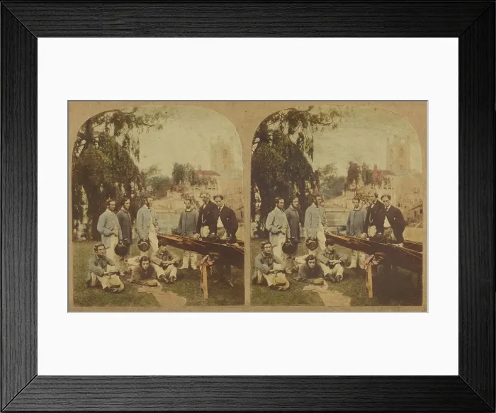 Framed Print : The Exeter College Boat Club Crew. Henley Regatta. 1858. Creator: SE Poulton Framed Print : The Exeter College Boat Club Crew. Henley Regatta. 1858. Creator: SE Poulton