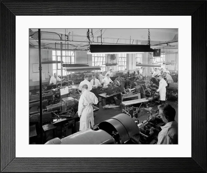 Framed Print : F & R Machine Works, 44-14 Astoria Blvd. Long Island City, New York, 1953. Creator: Gottscho-Schleisner, Inc Framed Print : F & R Machine Works, 44-14 Astoria Blvd. Long Island City, New York, 1953. Creator: Gottscho-Schleisner, Inc
