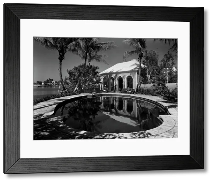 Framed Print : C. Henry Buhl, residence in El Vedado, Palm Beach, Florida, 1941. Creator: Gottscho-Schleisner, Inc Framed Print : C. Henry Buhl, residence in El Vedado, Palm Beach, Florida, 1941. Creator: Gottscho-Schleisner, Inc