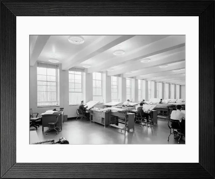 Framed Print : Bell Telephone Laboratory, Murray Hill, New Jersey, 1942. Creator: Gottscho-Schleisner, Inc Framed Print : Bell Telephone Laboratory, Murray Hill, New Jersey, 1942. Creator: Gottscho-Schleisner, Inc