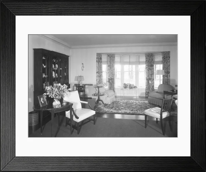 Framed Print : Guido R. Rahr, residence in Manitowoc, Wisconsin, 1945. Creator: Gottscho-Schleisner, Inc Framed Print : Guido R. Rahr, residence in Manitowoc, Wisconsin, 1945. Creator: Gottscho-Schleisner, Inc