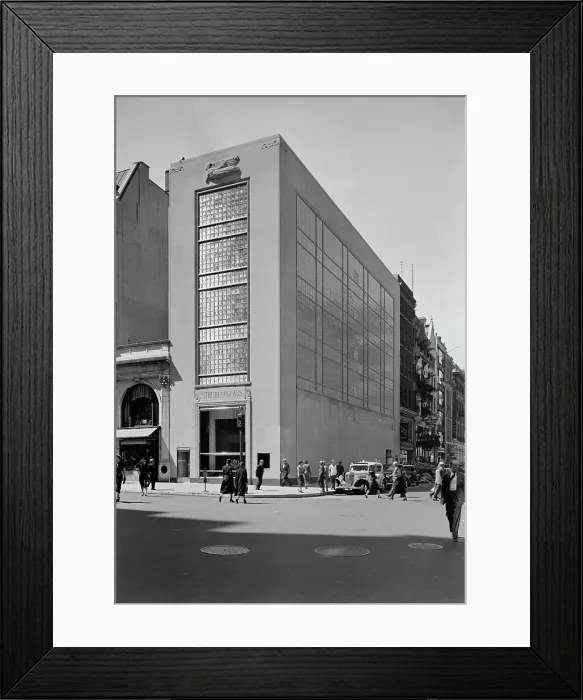 Framed Print : Steuben Glass, business at 718 5th Ave. New York City, 1937. Creator: Gottscho-Schleisner, Inc Framed Print : Steuben Glass, business at 718 5th Ave. New York City, 1937. Creator: Gottscho-Schleisner, Inc