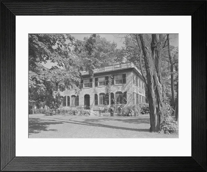 Framed Print : J.L. Johnston, Stone House, residence in Cape Vincent, New York, 1935. Creator: Gottscho-Schleisner, Inc Framed Print : J.L. Johnston, Stone House, residence in Cape Vincent, New York, 1935. Creator: Gottscho-Schleisner, Inc