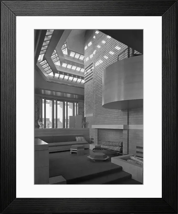 Framed Print : Herbert F. Johnson, Jr. Wingspread, residence in Racine, Wisconsin, 1939. Creator: Gottscho-Schleisner, Inc Framed Print : Herbert F. Johnson, Jr. Wingspread, residence in Racine, Wisconsin, 1939. Creator: Gottscho-Schleisner, Inc