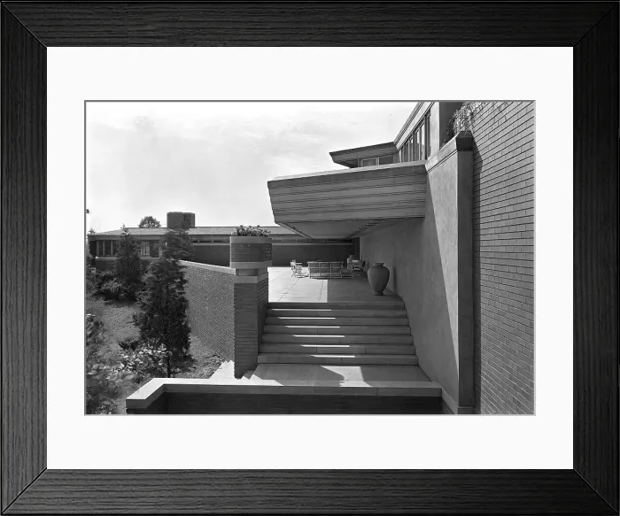 Framed Print : Herbert F. Johnson, Jr. Wingspread, residence in Racine, Wisconsin, 1939. Creator: Gottscho-Schleisner, Inc Framed Print : Herbert F. Johnson, Jr. Wingspread, residence in Racine, Wisconsin, 1939. Creator: Gottscho-Schleisner, Inc