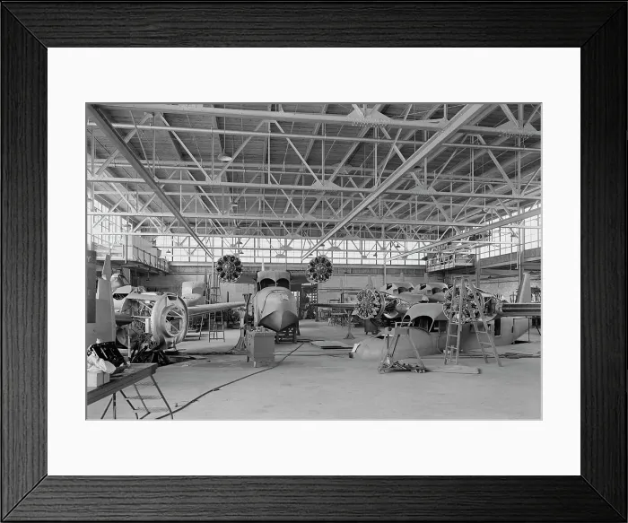 Framed Print : Grumman Aircraft Engineering Corp. Bethpage, Long Island, 1940. Creator: Gottscho-Schleisner, Inc Framed Print : Grumman Aircraft Engineering Corp. Bethpage, Long Island, 1940. Creator: Gottscho-Schleisner, Inc
