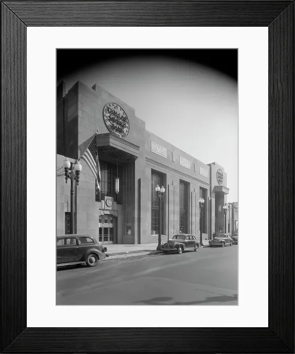 Framed Print : Dollar Savings Bank, Grand Concourse, New York, 1946. Creator: Gottscho-Schleisner, Inc