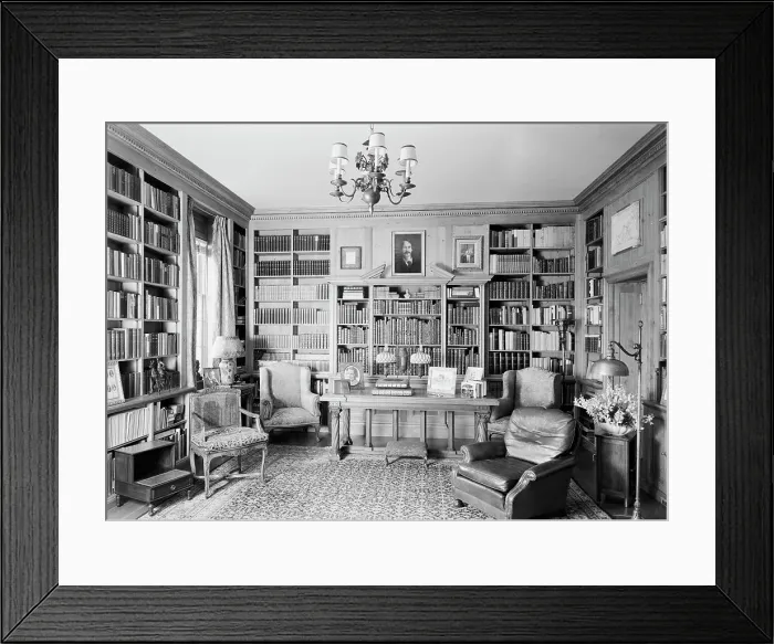 Framed Print : Edwin J. Beinecke, residence in Greenwich, Connecticut, 1942. Creator: Gottscho-Schleisner, Inc Framed Print : Edwin J. Beinecke, residence in Greenwich, Connecticut, 1942. Creator: Gottscho-Schleisner, Inc
